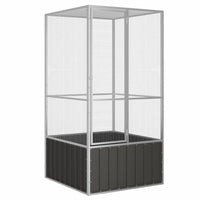Bird Cage Anthracite 111x107x211.5 cm Galvanised Steel Kings Warehouse