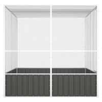 Bird Cage Anthracite 213.5x217.5x211.5 cm Galvanised Steel Kings Warehouse