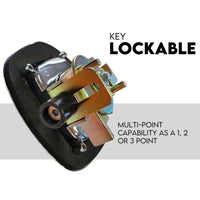 Black Whale Tail T Handle Lock Latch/Compression Lock Trailer Ute Toolbox Tools Kings Warehouse