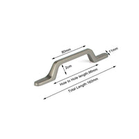 Black Zinc Kitchen Cabinet Handles Drawer Bar Handle Pull 96mm Kings Warehouse