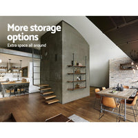 Bookshelf DIY Pipe Shelf 4 Tiers - INGE Home & Garden Kings Warehouse