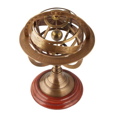 Brass Armillary Sphere 280mm - Medium Home & Garden Kings Warehouse