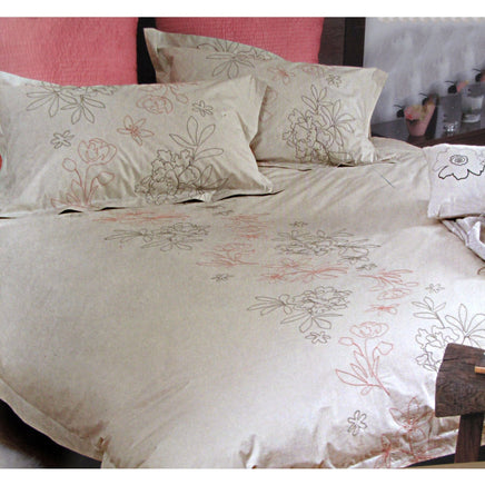 Canterbury Orinocco Sand Quilt Cover Set King Home & Garden Kings Warehouse