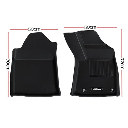 Car Rubber Floor Mats Compatible For Toyota Hilux Dual Cab 2015-2022 Outdoor Adventures Kings Warehouse