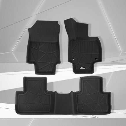 Car Rubber Floor Mats Front And Rear Compatible For Toyota RAV4 2019-2022 Outdoor Adventures Kings Warehouse