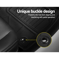 Car Rubber Floor Mats Front And Rear Compatible For Toyota RAV4 2019-2022 Outdoor Adventures Kings Warehouse