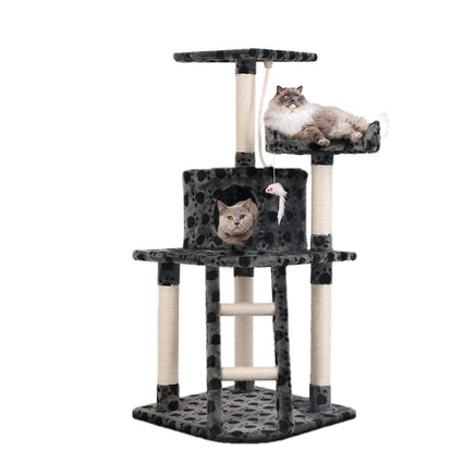 Cat Tree 120cm Tower Scratching Post Scratcher Trees Bed Wood Condo Toys Bed Pet Care Kings Warehouse