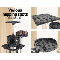 Cat Tree 120cm Tower Scratching Post Scratcher Trees Bed Wood Condo Toys Bed Pet Care Kings Warehouse