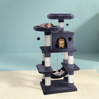Cat Tree 145cm Tower Scratching Post Scratcher Wood Condo House Large Bed Pet Care Kings Warehouse