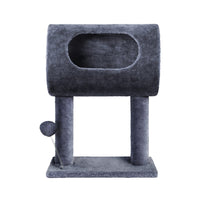 Cat Tree 53cm Scratching Post Tower Scratcher Wood Condo House Trees Grey Pet Care Kings Warehouse