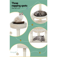 Cat Tree 69cm Scratching Post Tower Scratcher Wood Condo Toys House Bed Pet Care Kings Warehouse