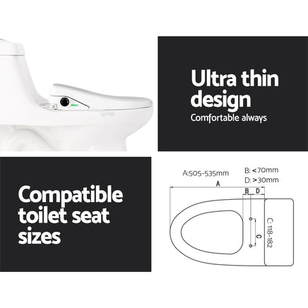 Cefito Non Electric Bidet Toilet Seat Cover Bathroom Spray Water Wash D Shape Kings Warehouse