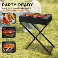 Charcoal BBQ Grill - Adjustable Height Kings Warehouse