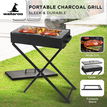 Charcoal BBQ Grill - Adjustable Height Kings Warehouse