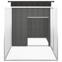 Chicken Cage Anthracite 200x91x100 cm Galvanised Steel Kings Warehouse