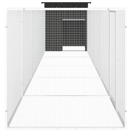 Chicken Cage Anthracite 600x91x100 cm Galvanised Steel Kings Warehouse