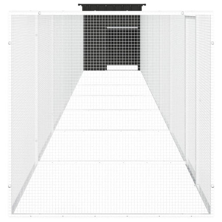 Chicken Cage Anthracite 800x91x100 cm Galvanised Steel Kings Warehouse