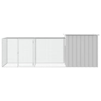 Chicken Cage Grey 300x91x100 cm Galvanised Steel Kings Warehouse