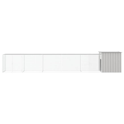 Chicken Cage Grey 600x91x100 cm Galvanised Steel Kings Warehouse