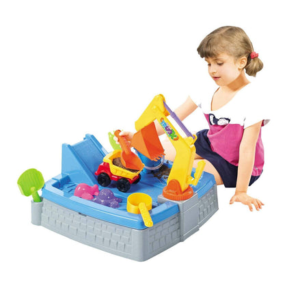 Children's Sand Pit & Box Game With 11 Fun, Playtime Accessories Home & Garden Kings Warehouse