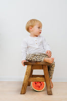 Children's Wooden Stool Blue Baby ELEPHANT Themed Chair Toddlers Step sitting Stool Kings Warehouse