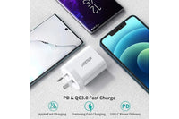 CHOETECH Q5004CL PD20W USB-C iPhone Fast Charger with MFi Certified USB-C Cable Kings Warehouse