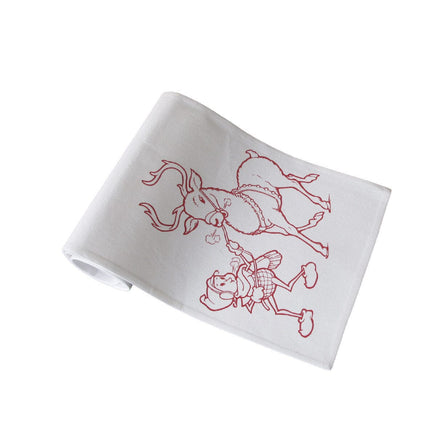 Christmas Print White Table Runner 33 x 180cm Elf Home & Garden Kings Warehouse