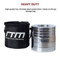 Chrome Metric Fractional Olympic Weight Plates 0.25 - 1.0kg Sports & Fitness Kings Warehouse