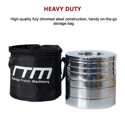 Chrome Metric Fractional Olympic Weight Plates 0.25 - 1.0kg Sports & Fitness Kings Warehouse