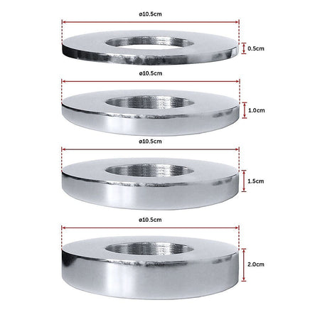 Chrome Metric Fractional Olympic Weight Plates 0.25 - 1.0kg Sports & Fitness Kings Warehouse
