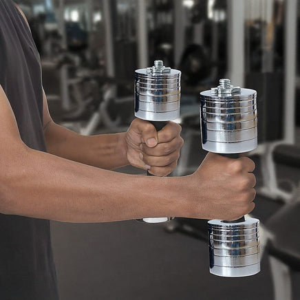 Chrome Metric Fractional Olympic Weight Plates 0.25 - 1.0kg Sports & Fitness Kings Warehouse