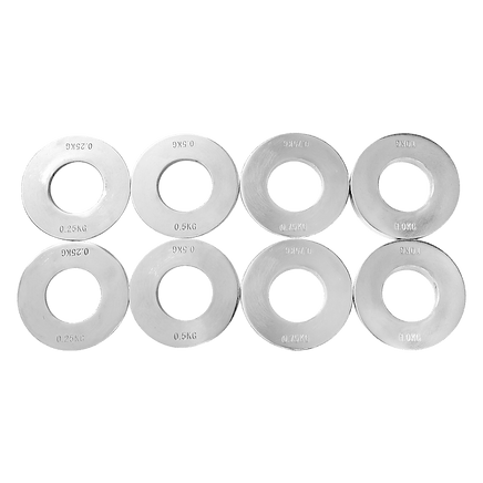 Chrome Metric Fractional Olympic Weight Plates 0.25 - 1.0kg Sports & Fitness Kings Warehouse