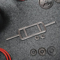 Chrome Tricep Bar Barbell Heavy Duty with Spinlock Collars Sports & Fitness Kings Warehouse