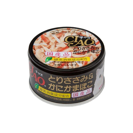 CIAO Canned Jelly For Cat Chicken Fillet And Crab Stick 85G X12 Kings Warehouse