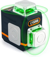 CIGMAN CM720 Laser Level Self Leveling 2 x 360° Green Cross Line Rechargeable Tools Kings Warehouse