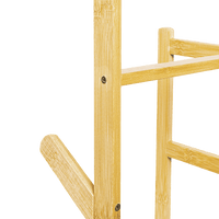 Clothes Coat Rack Garment Stand Shelf Wooden Tree Hanger Bag Hat Hook Holder Furniture Kings Warehouse