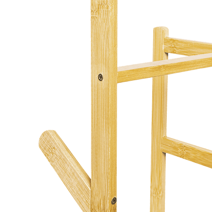 Clothes Coat Rack Garment Stand Shelf Wooden Tree Hanger Bag Hat Hook Holder Furniture Kings Warehouse