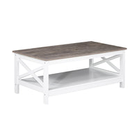 Coastal Coffee Table in White and Grey Kings Warehouse