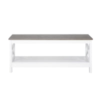 Coastal Coffee Table in White and Grey Kings Warehouse