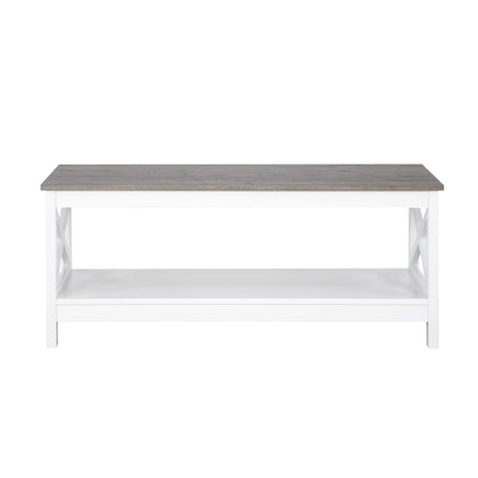 Coastal Coffee Table in White and Grey Kings Warehouse