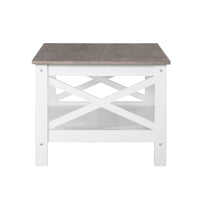 Coastal Coffee Table in White and Grey Kings Warehouse