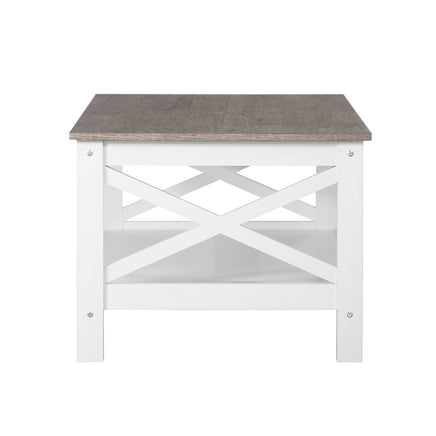 Coastal Coffee Table in White and Grey Kings Warehouse