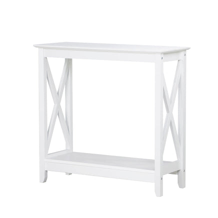 Coastal Console Table in White Furniture Kings Warehouse