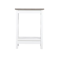 Coastal Side Table in White and Grey Kings Warehouse