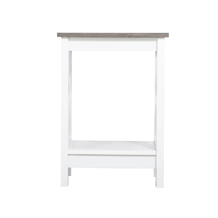 Coastal Side Table in White and Grey Kings Warehouse