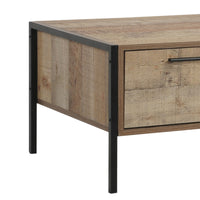 Coffee Table 2 Drawers Particle Board Storage in Oak Colour Furniture Kings Warehouse
