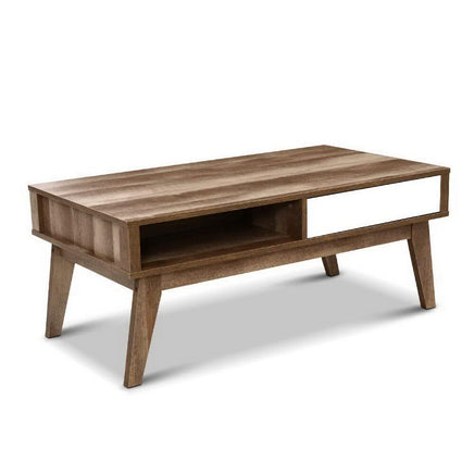 Coffee Table 2 Drawers Walnut Serena Furniture Kings Warehouse