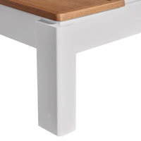 Coffee Table High Gloss Finish Lift Up Top MDF White Ash Colour Interior Storage Furniture Kings Warehouse