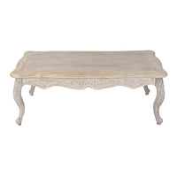 Coffee Table Oak Wood Plywood Veneer White Washed Finish Furniture Kings Warehouse