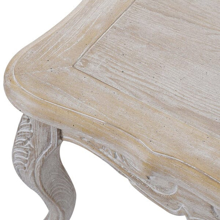 Coffee Table Oak Wood Plywood Veneer White Washed Finish Furniture Kings Warehouse